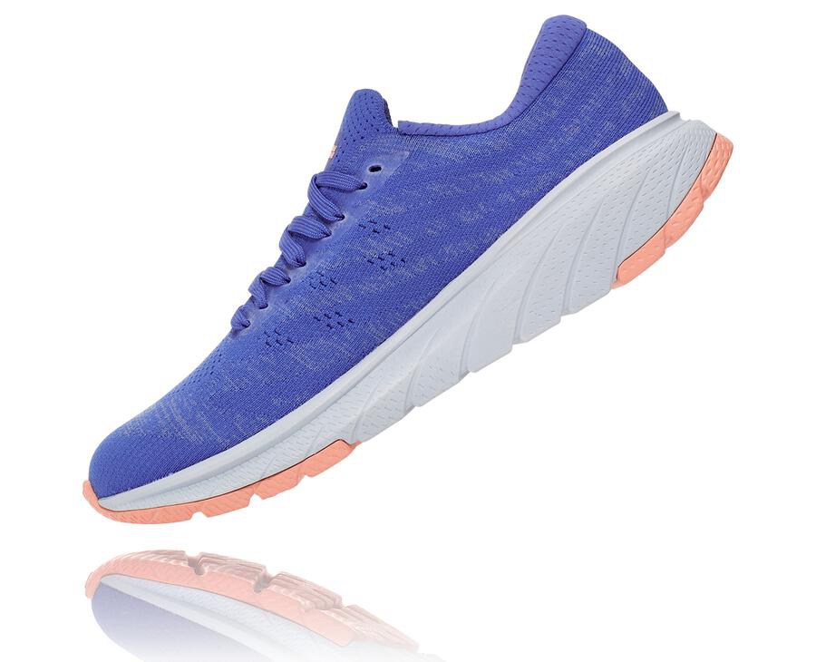 Zapatillas Asfalto Hoka One One Mujer - Cavu 3 - Azules - EXT973105